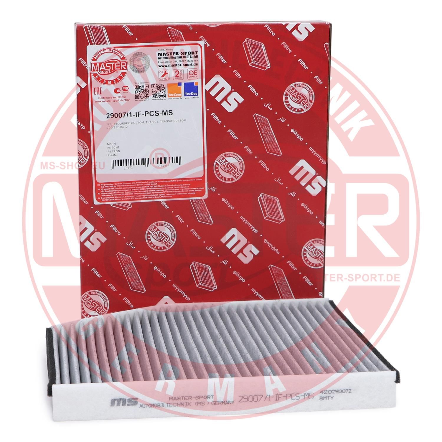 MASTER-SPORT GERMANY 29007/1-IF-PCS-MS Filter, cabin air for FORD MERCEDES-BENZ